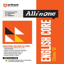 All in One English Core Class12 CBSE Exams 2026 By Arihant